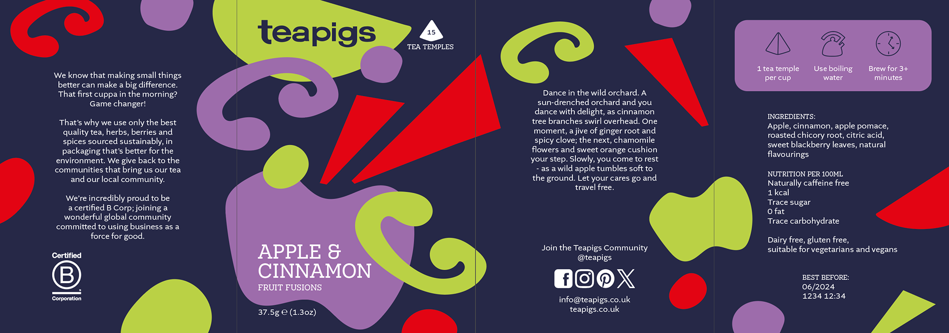 Apple & Cinnamon packaging