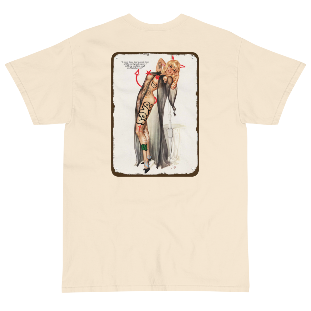 Pinup Tee - Cream (Back)