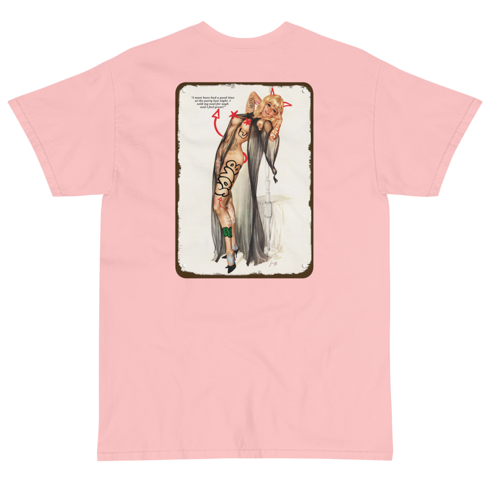 Pinup Tee - Peach (Back)