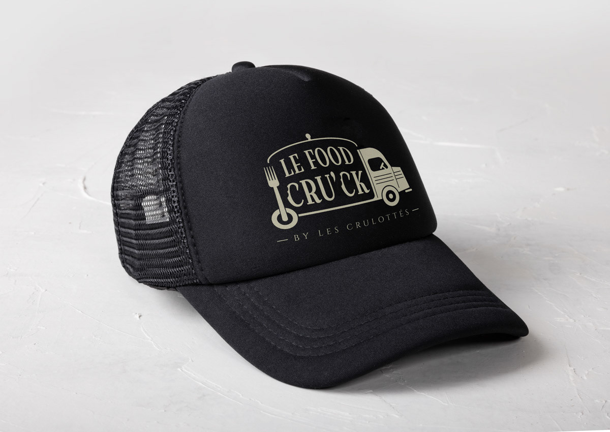 Sports cap logo mockup template