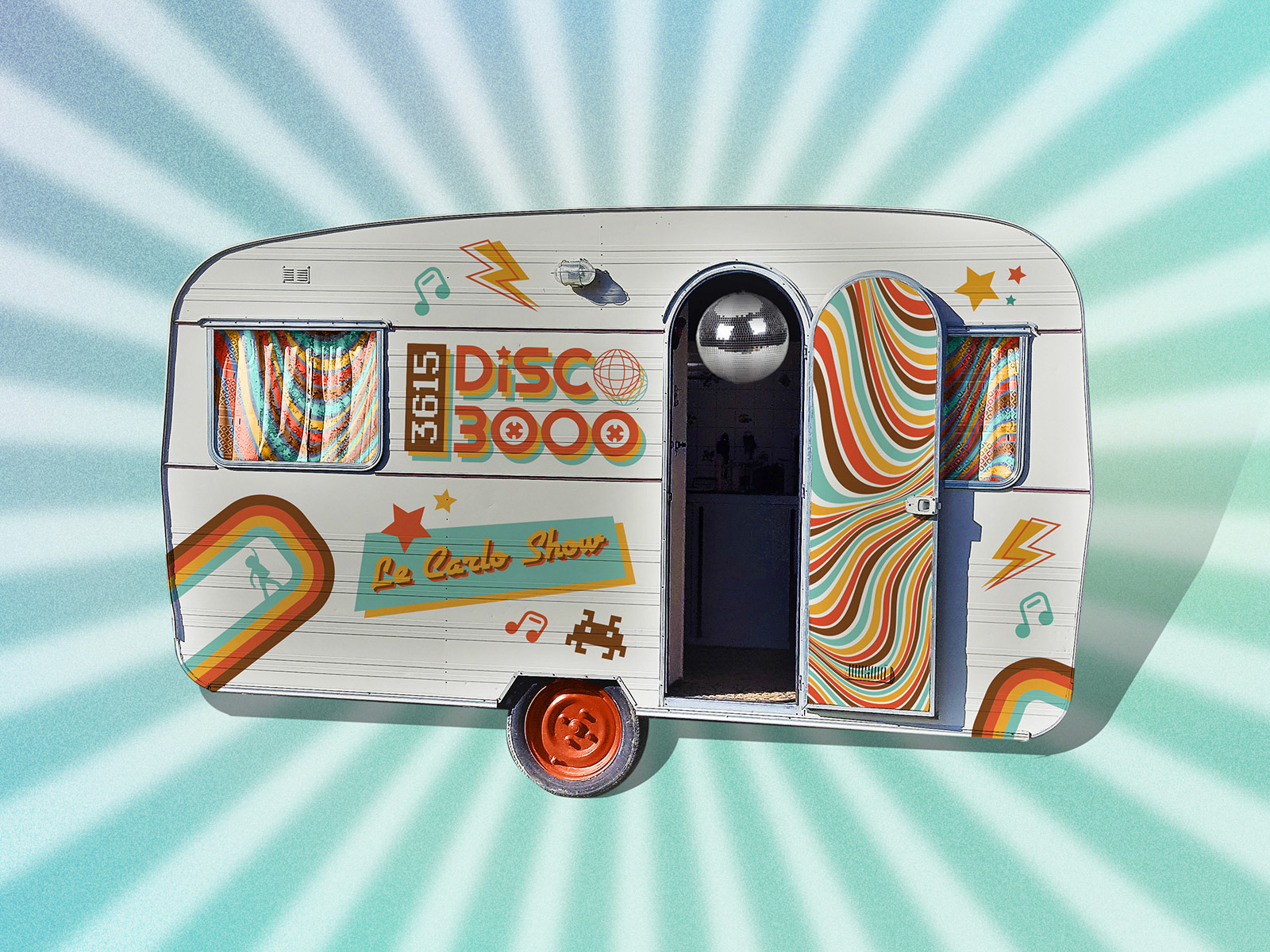 Marquage de la caravane Disco 3000