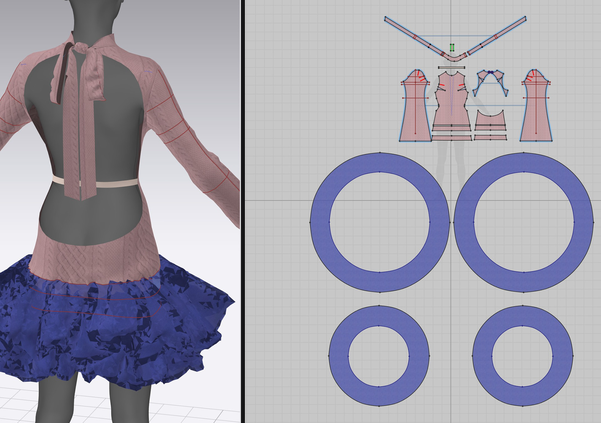 Final dress patterns