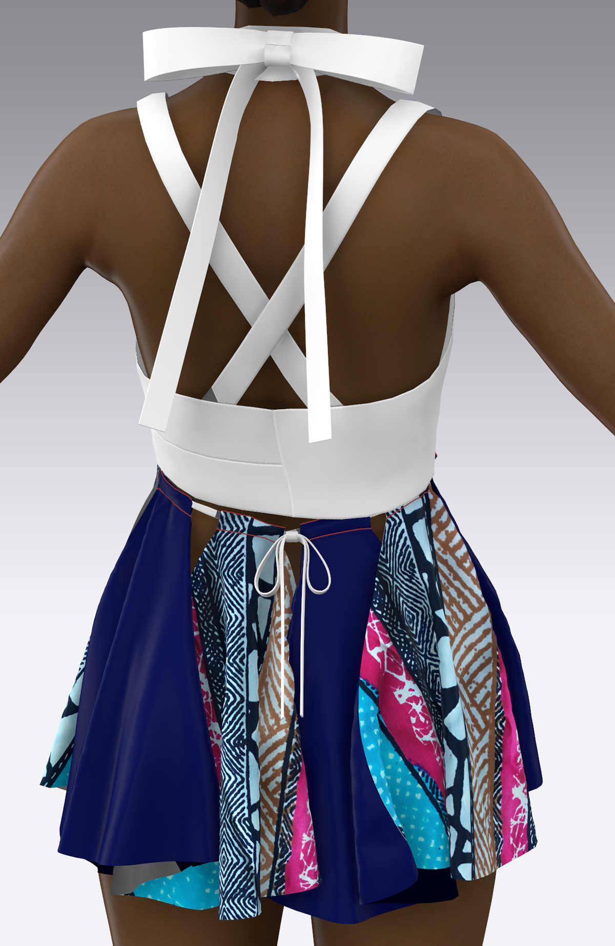 Back of 3D Dress