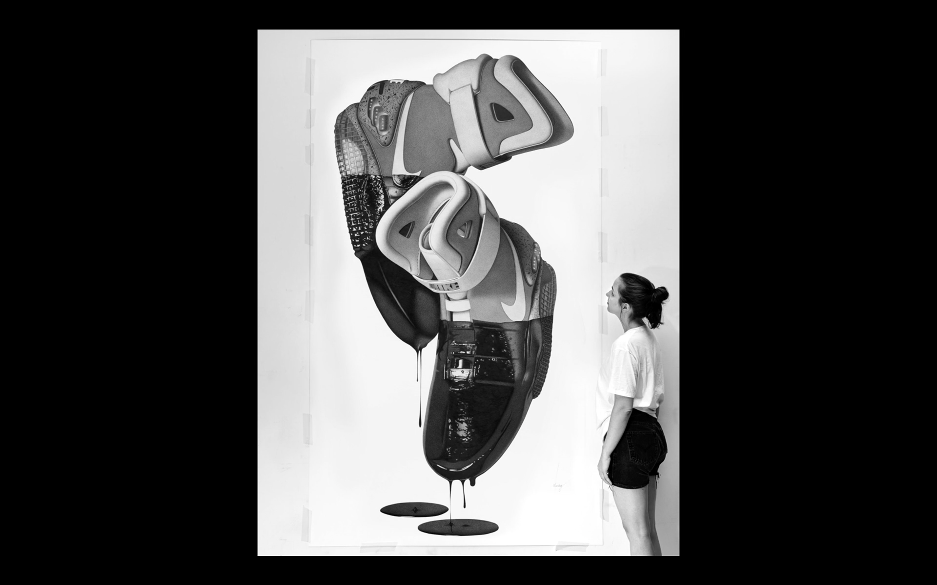 CJs original drawing of the Nike Mags.