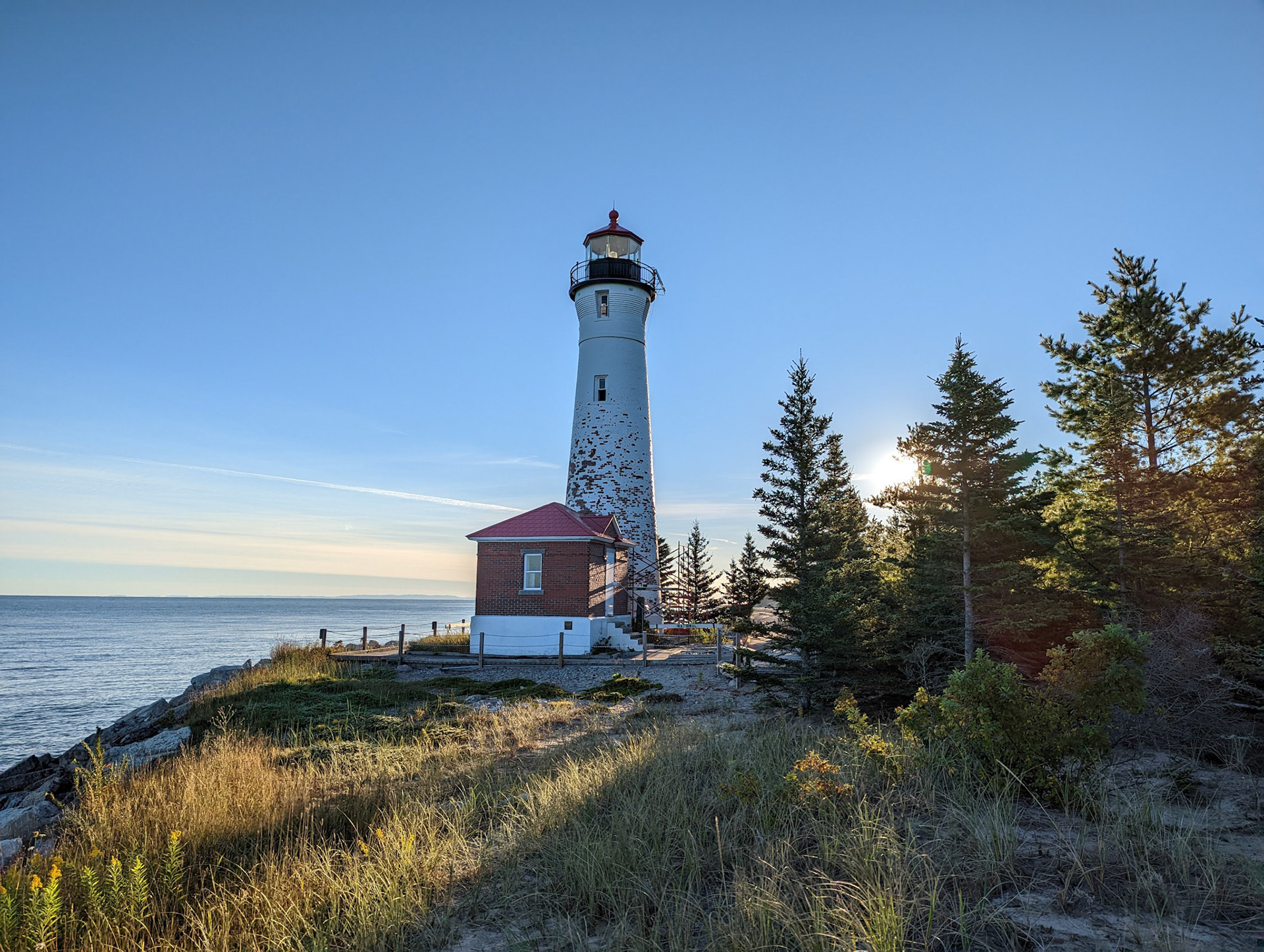 Crisp Point Lighthouse at sunrise