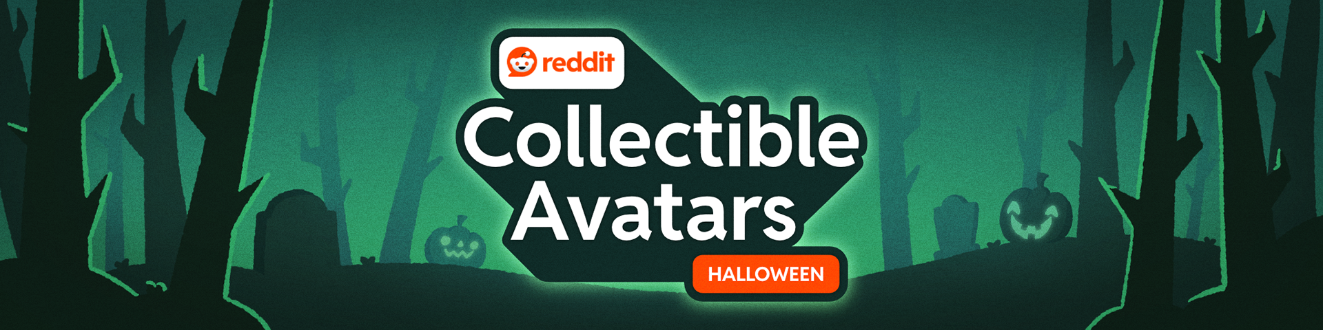 Designed the official 'Halloween 2024' banner for Reddit Collectible Avatars' shop
