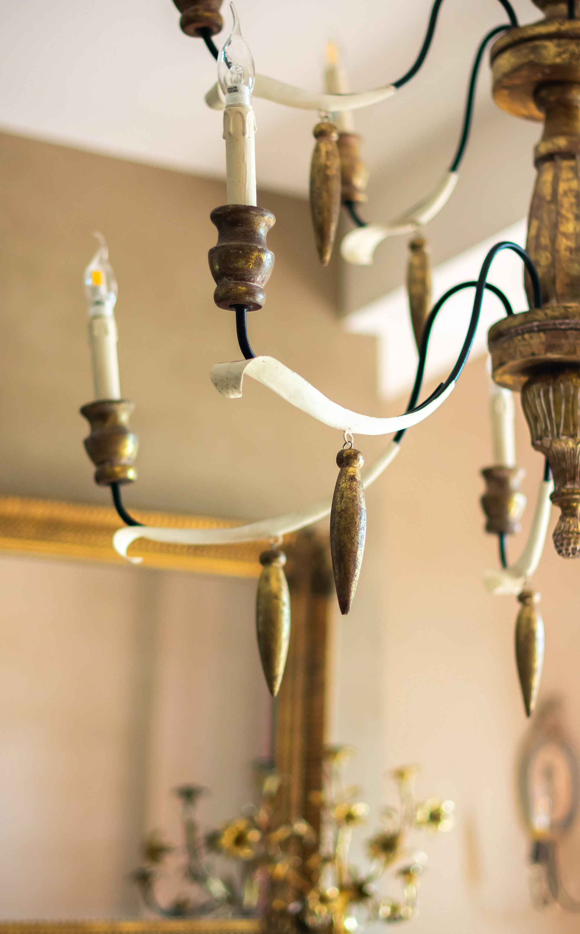 Lustre du gîte "La bastide des tourelles"
