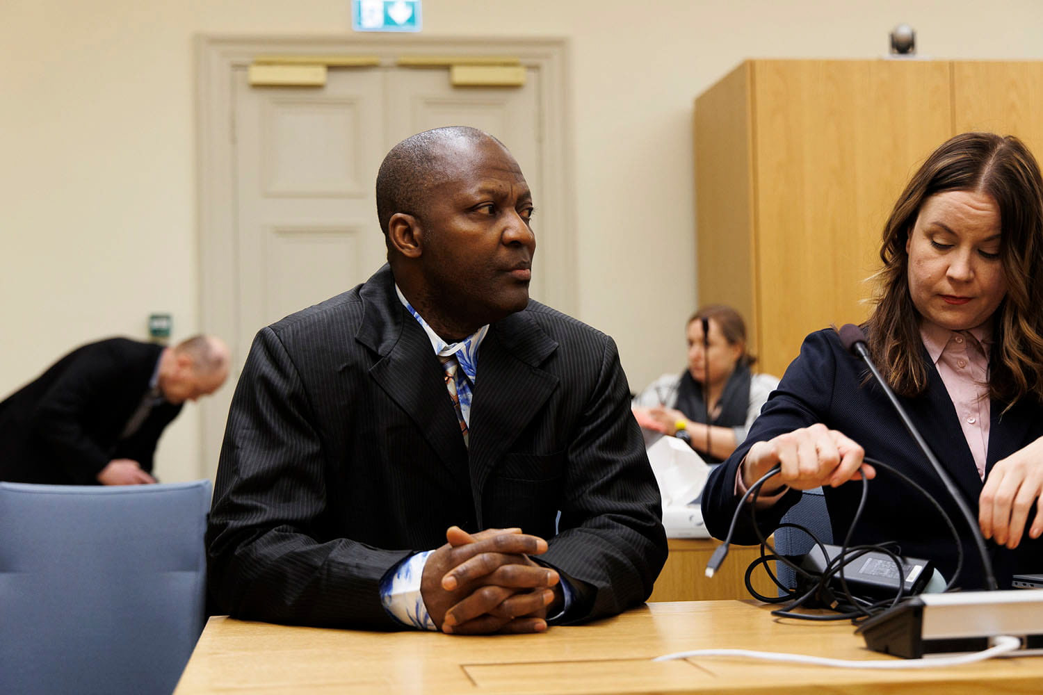 A Finnish court of appeal began hearing an international war crime case. For STT-Lehtikuva/Finnish News agency. 2023