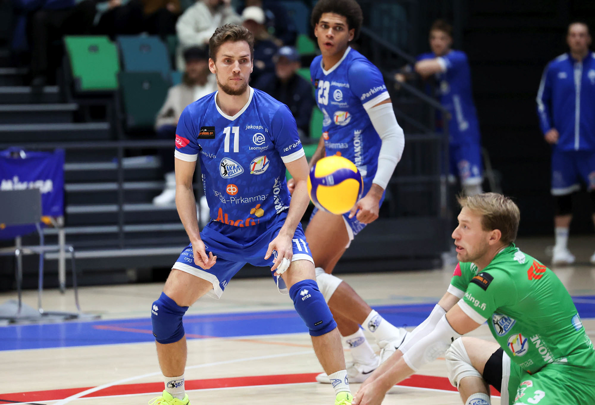 Volley ball match TuTo-Akaa in Turku. For STT-Lehtikuva/Finnish News Agency 2024