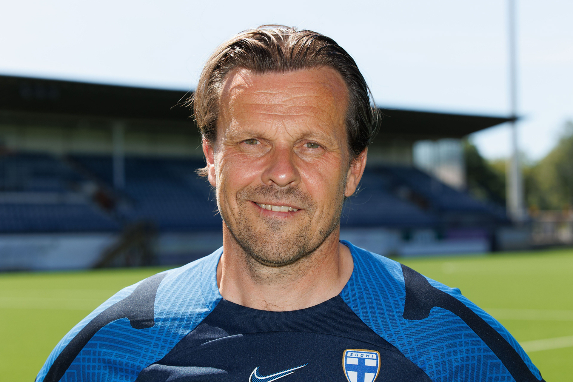 Football coach Marko Saloranta for STT-Lehtikuva/Finnish News Agency. 2024