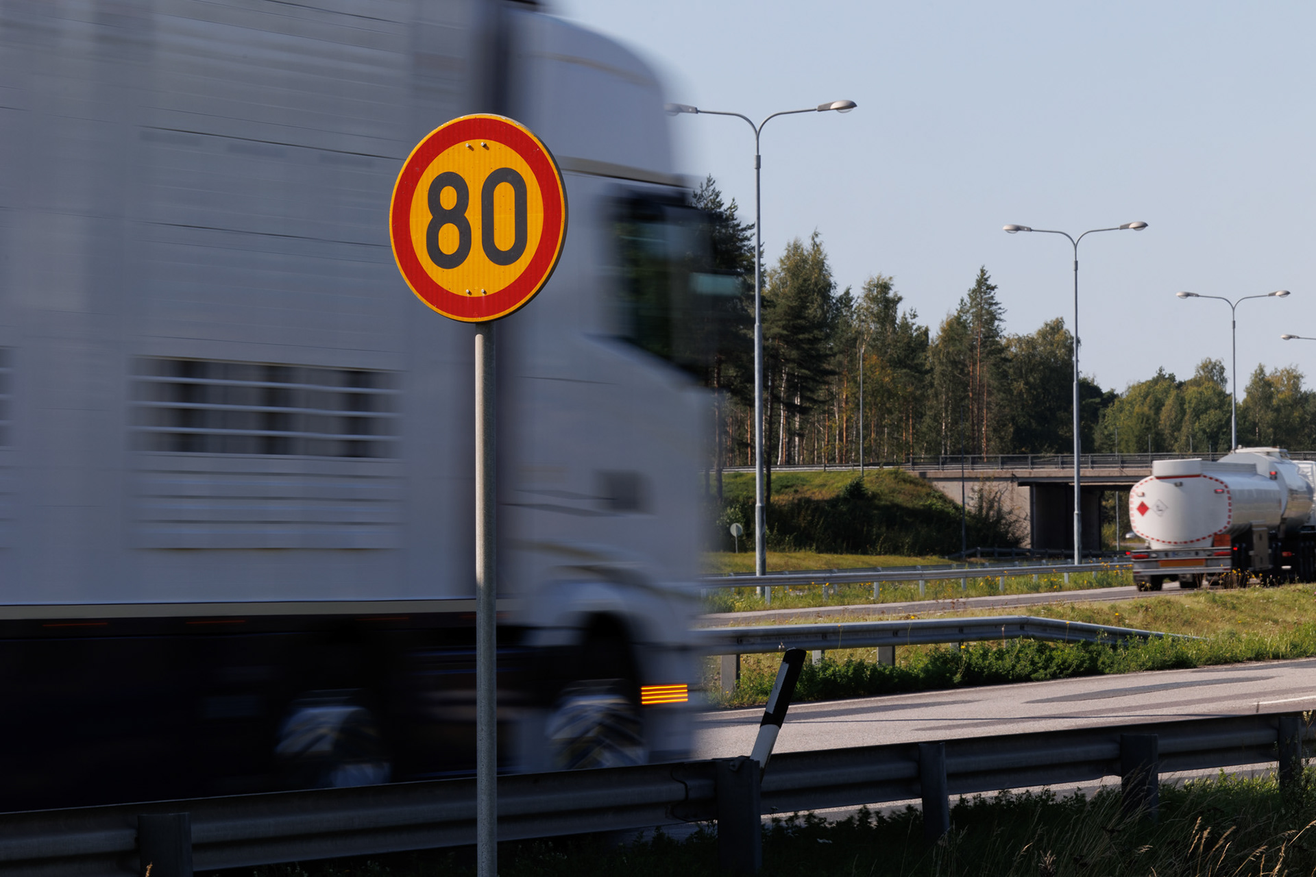 Speed control for STT-Lehtikuva/Finnish News Agency. 2024