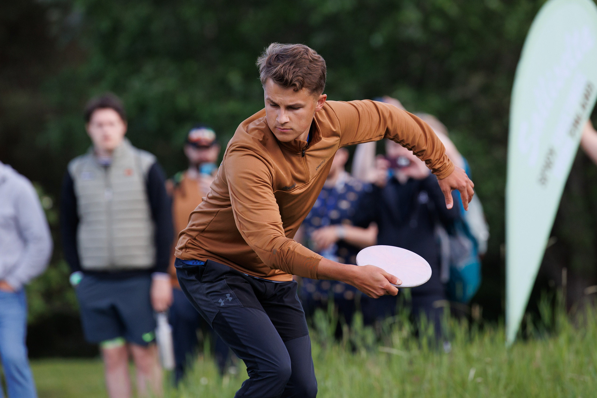 Finnish disc golfer Niklas Anttila at Turku Open for Finnish News Agency/STT-Lehtikuva. 2024
