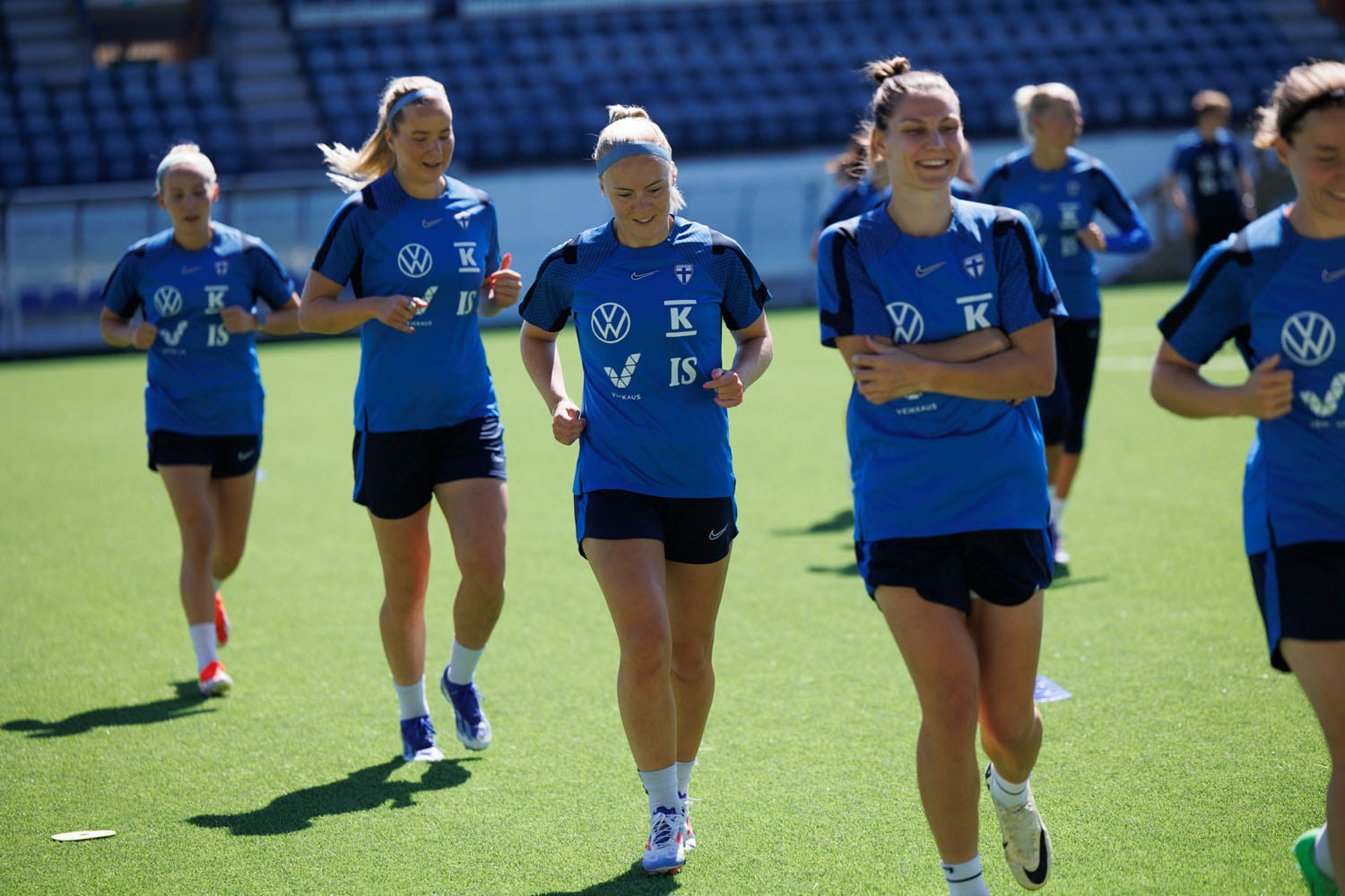 Finland women's national football team for STT-Lehtikuva/Finnish News Agency. 2024