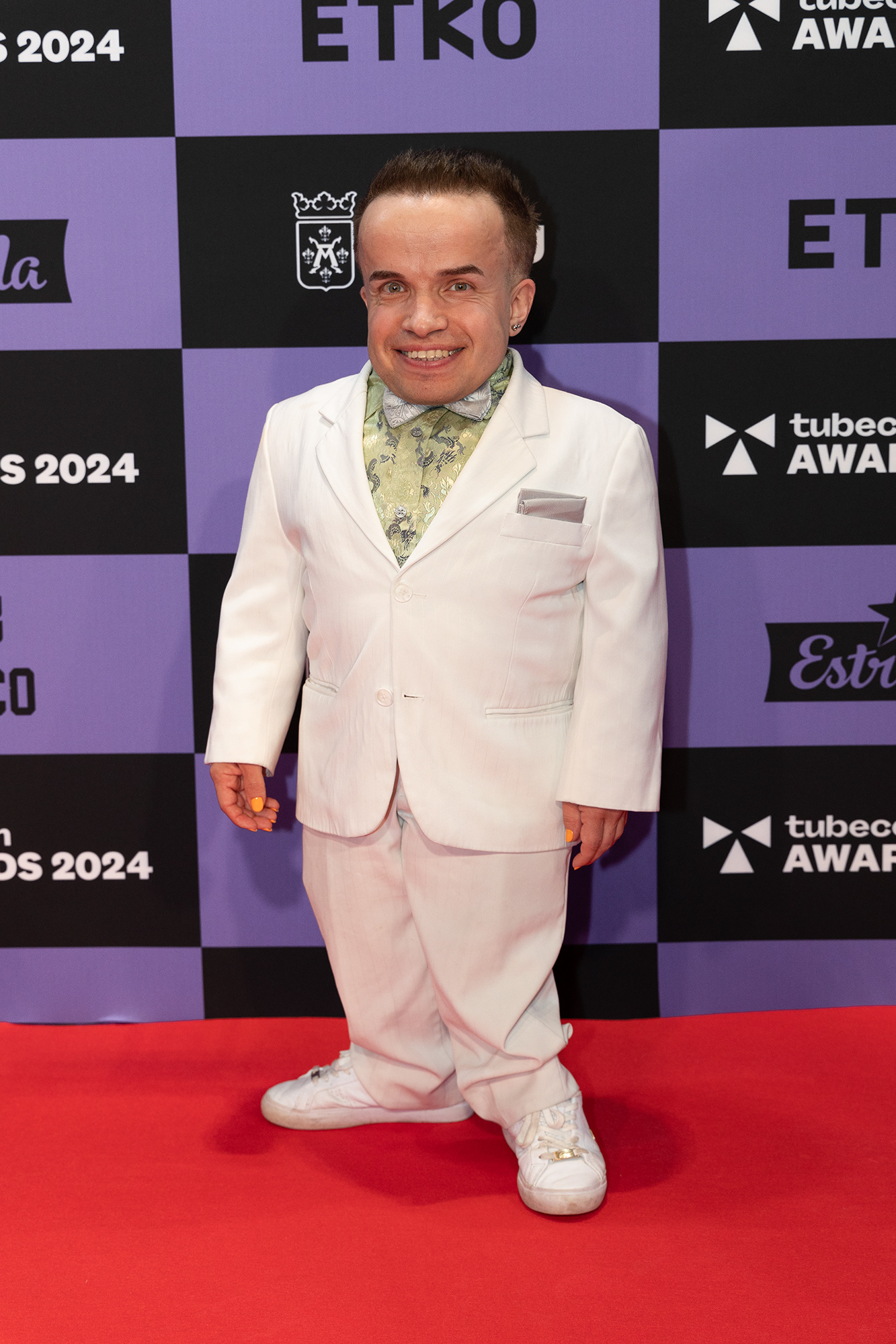Actor Eero Herranen during Tubecon Awards in Turku for STT-Lehtikuva/Finnish News Agency. 2024
