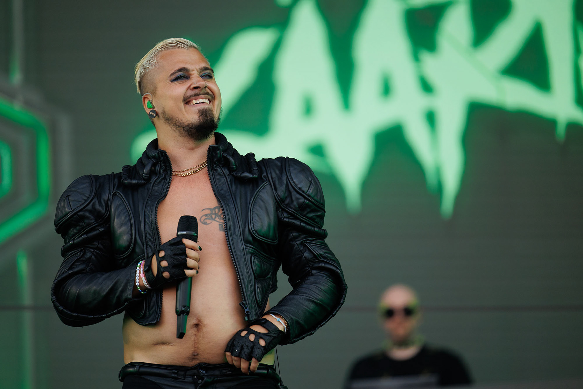 Käärijä performs at Ruisrock festival for STT-Lehtikuva/Finnish News Agency. 2024