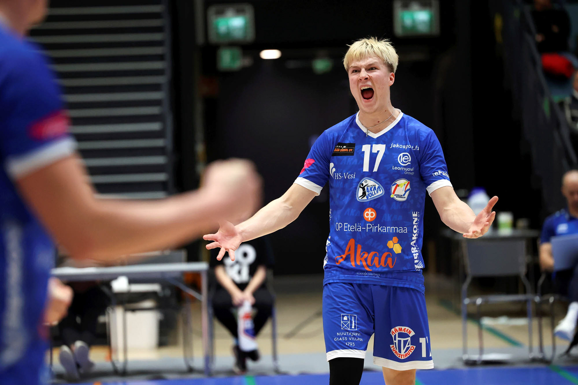 Volley ball match TuTo-Akaa in Turku. For STT-Lehtikuva/Finnish News Agency 2024