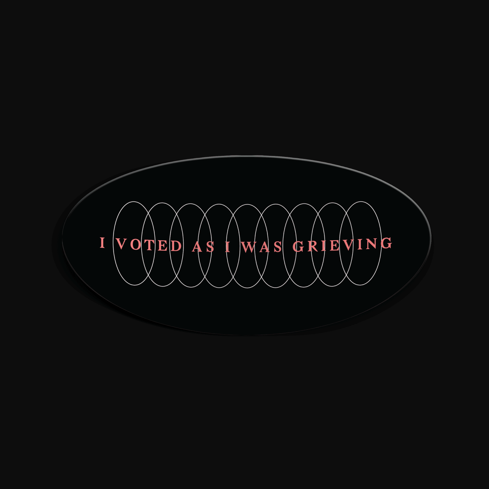 'I voted" sticker set, part of a larger series studying the nature of voting in the 2020 election.