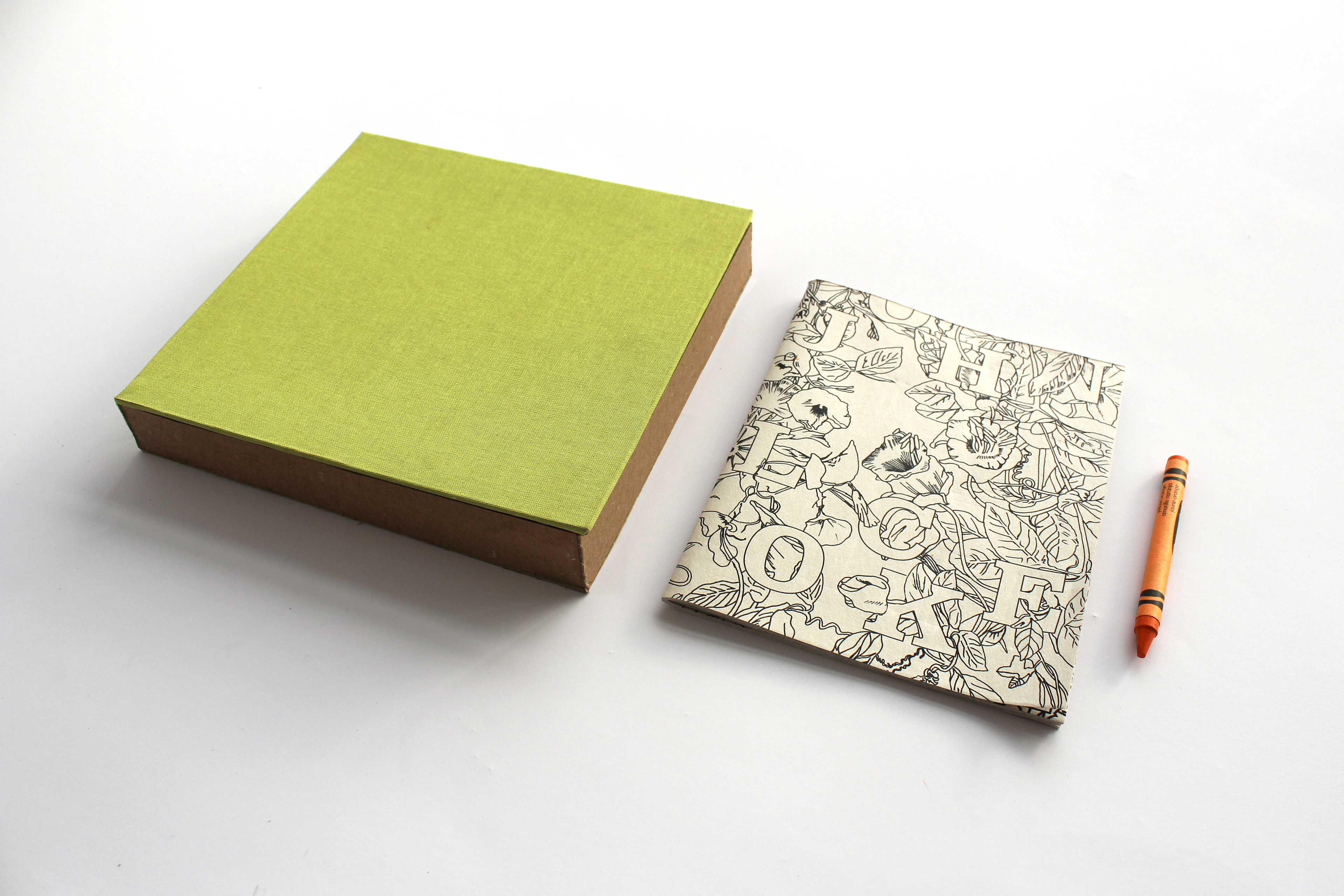 John Locke coloring book , complete with book box with crayon compartment.