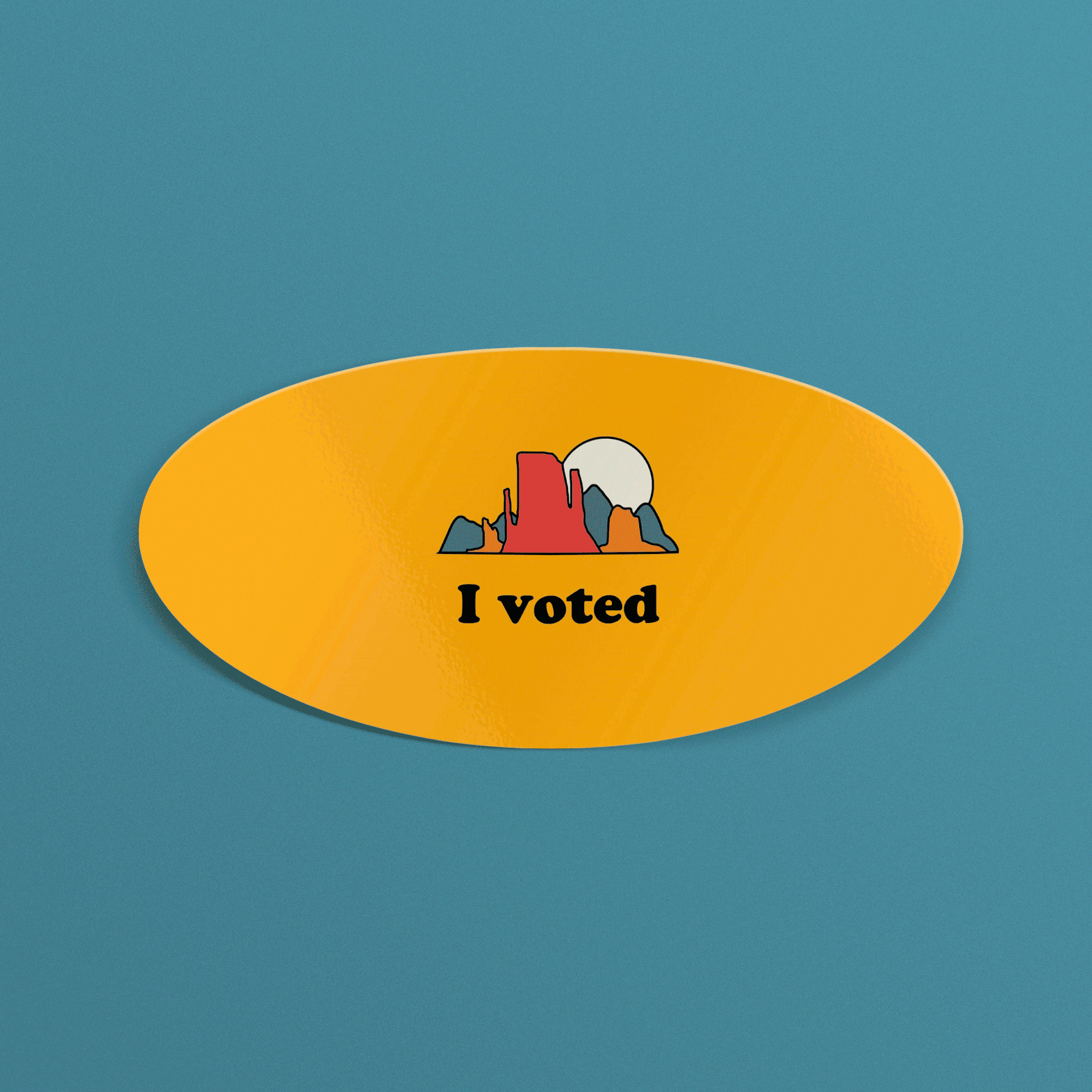 'I voted" sticker set, part of a larger series studying the nature of voting in the 2020 election.