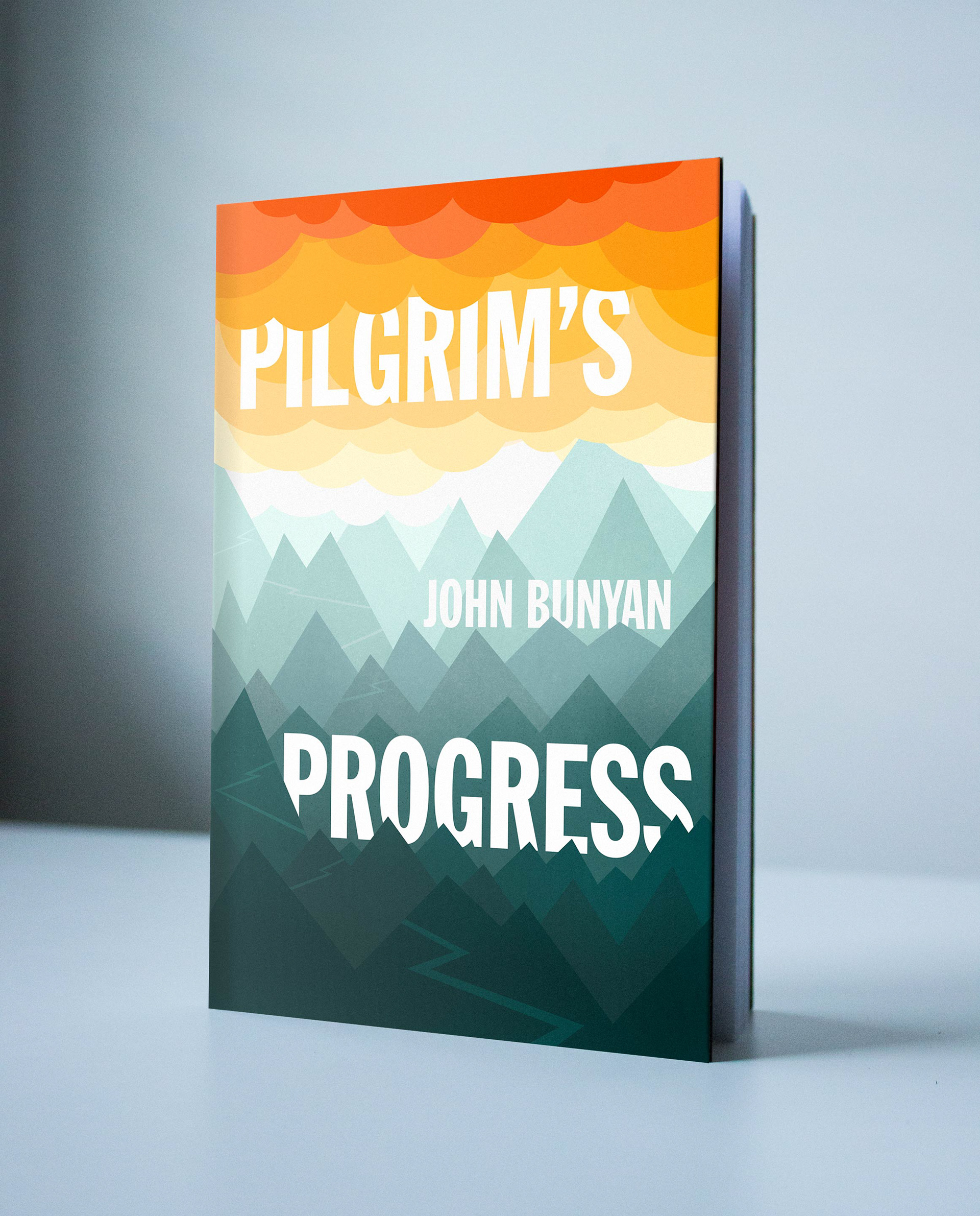 My design for John Bunyan's seminal novel Pilgrim's Progress was displayed as a part of 50x50 Missouri, an initiative in which artists in all 50 states reimagine the book covers of 50 classic public-domain books.