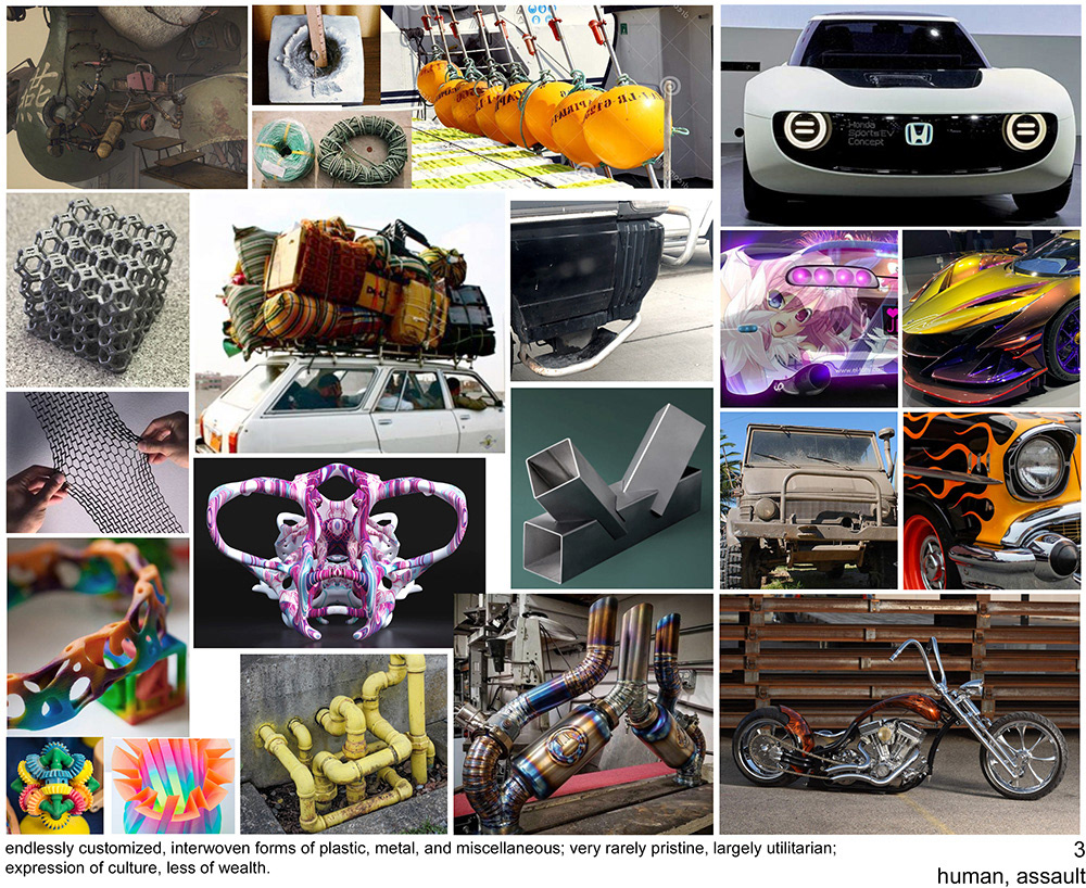 The moodboard for human, assault ships.