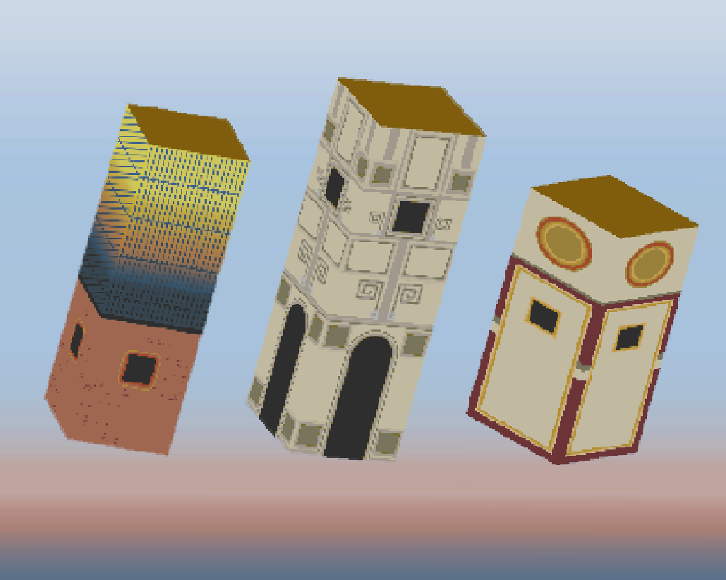 Three AMAZING towers to play as, NOW IN 3D!!
