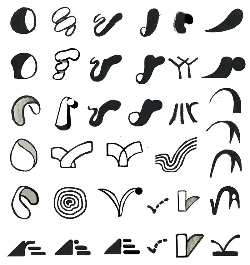 Logos with movement, based on the third pillar of "energized".