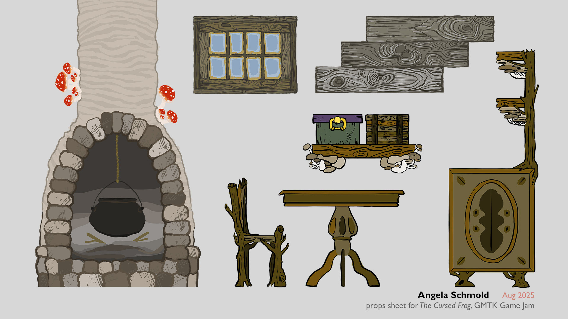 Environment items for The Cursed Frog