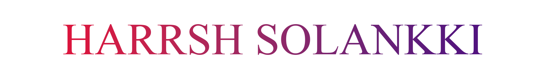 Harrsh Solankki