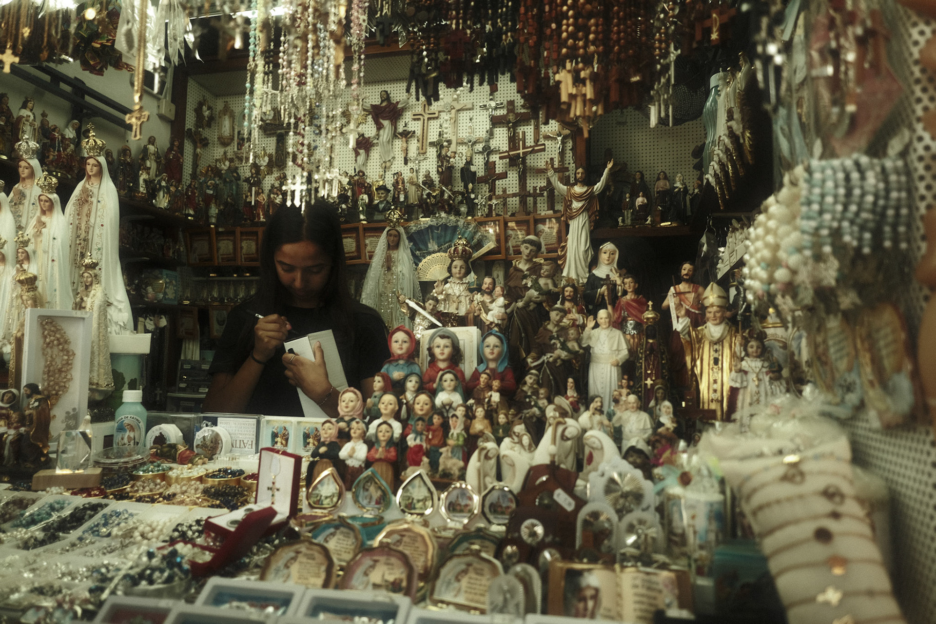 Souvenir shop in Fatima, Portugal
