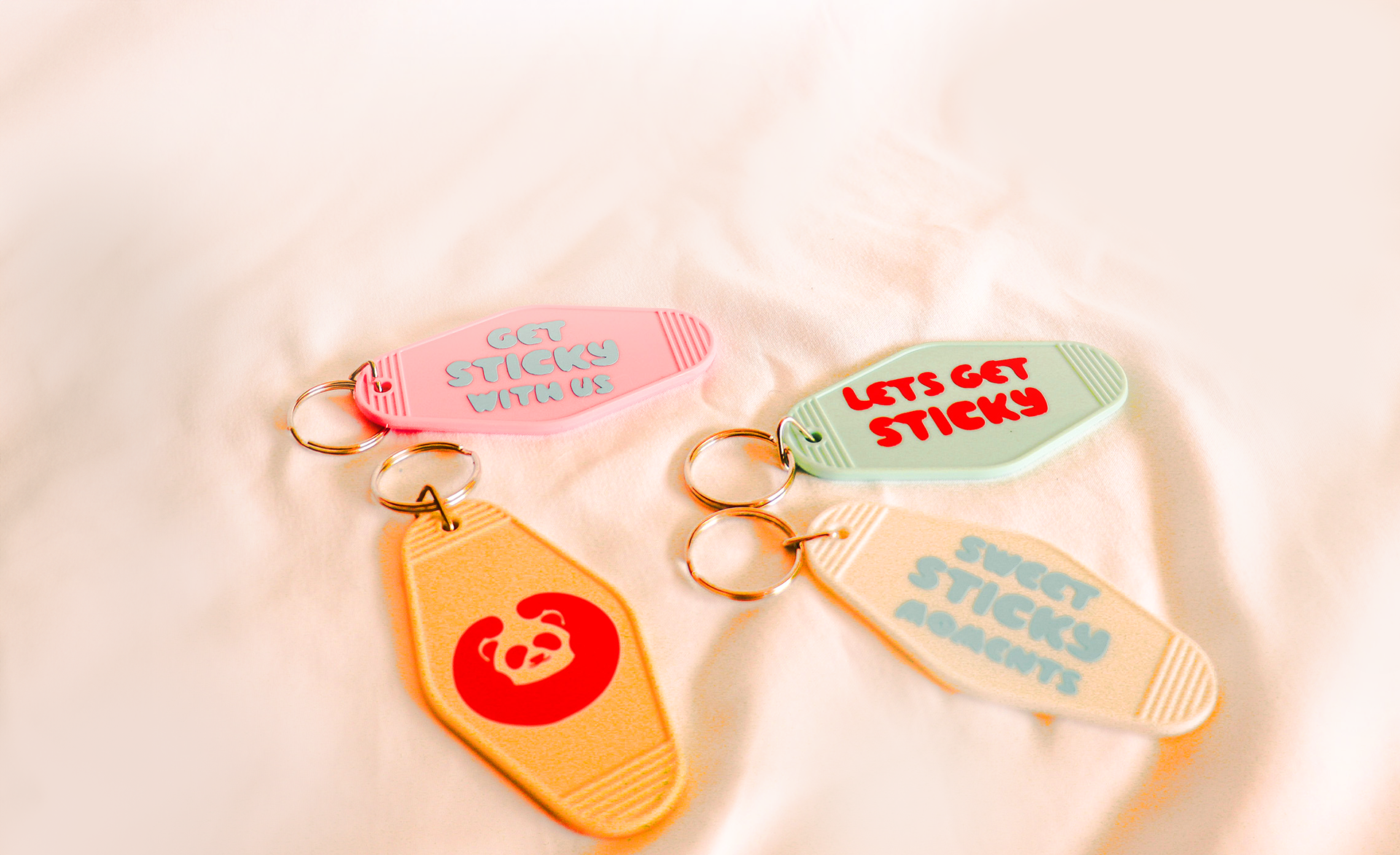 Sticky Rice Motel Keychains