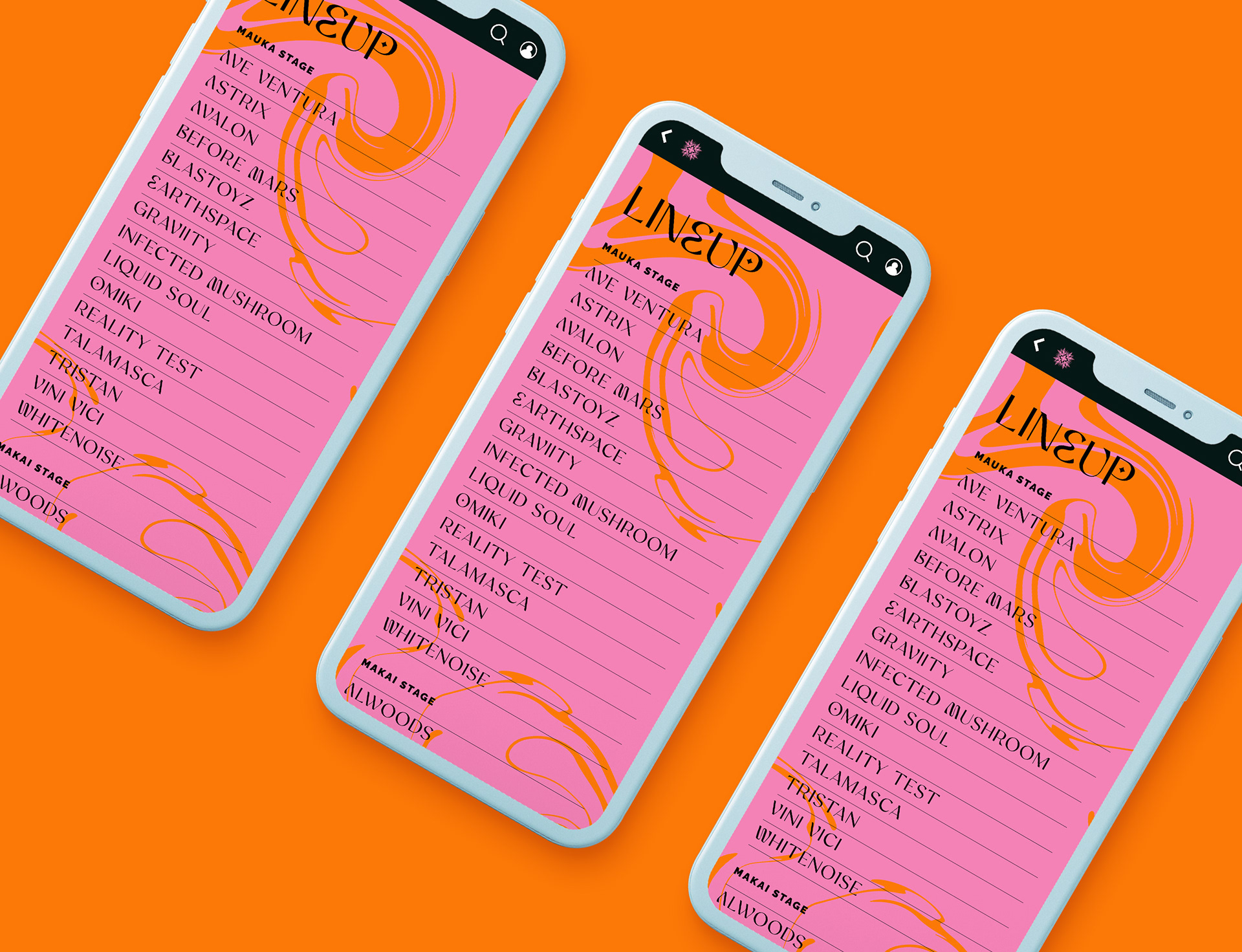 Psytropics Mobile Experience Lineup