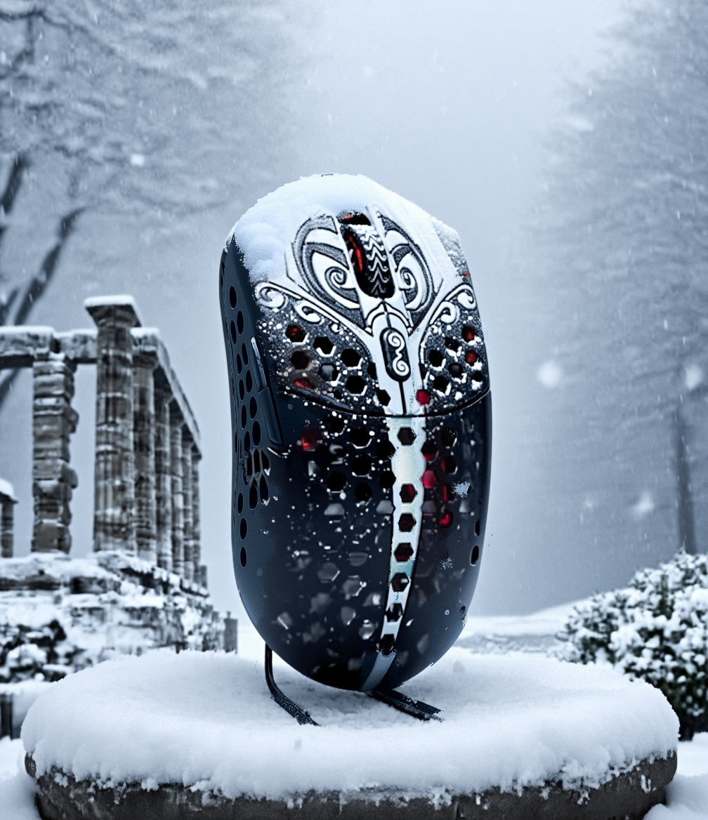 Transformed to Snow Scene with Accumulating Snow on Mouse