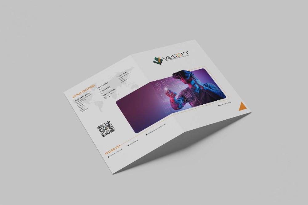 V2soft Bi-Fold folder for employees