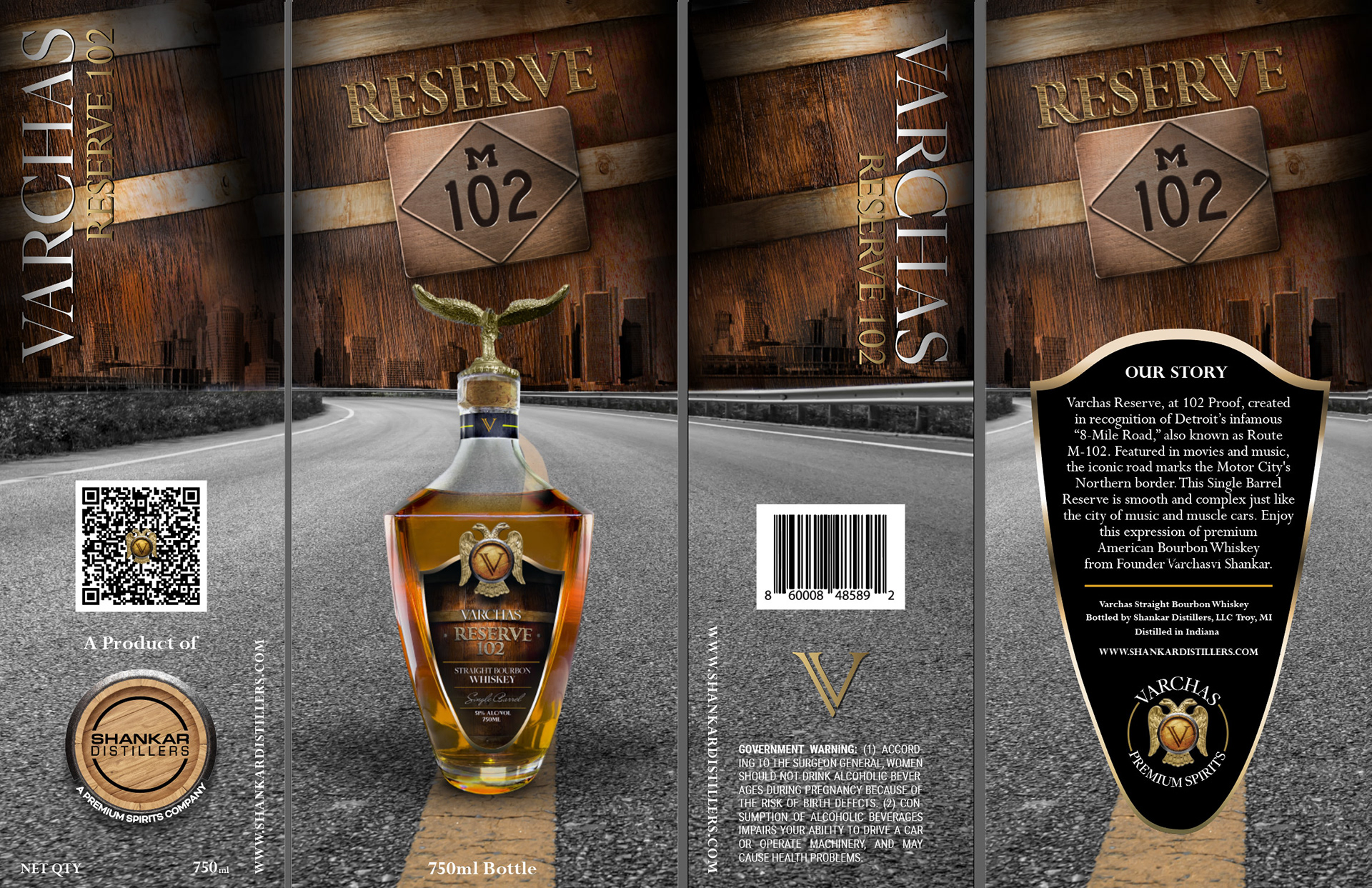 Product box For the 102 Bourbon