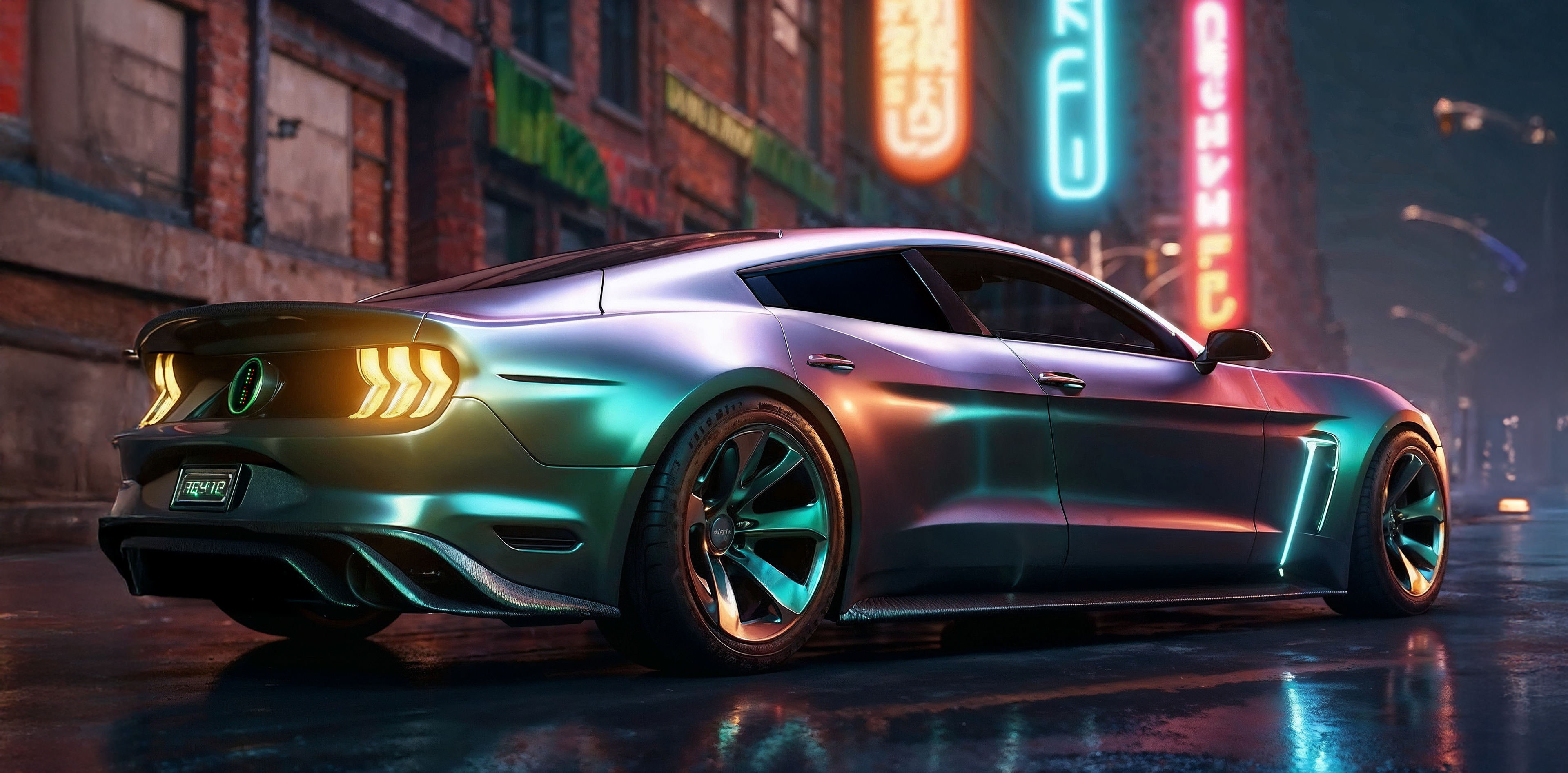 4 Door Cyberstang Illustration