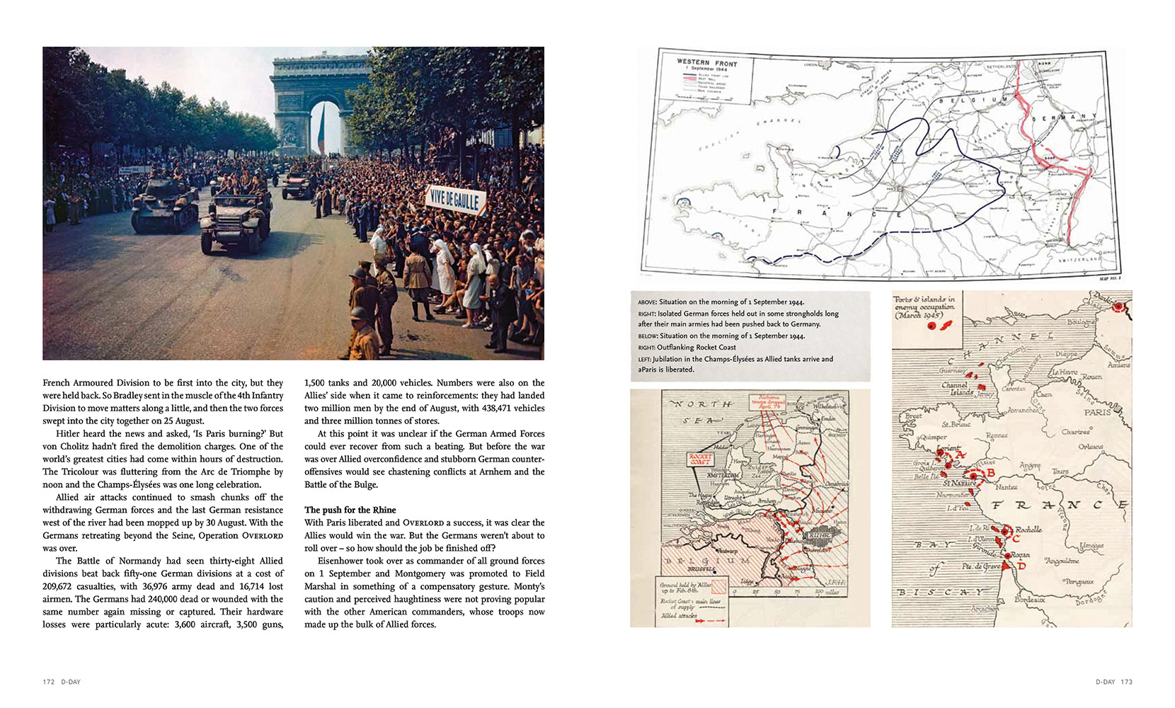 Standard full page spread with map collage