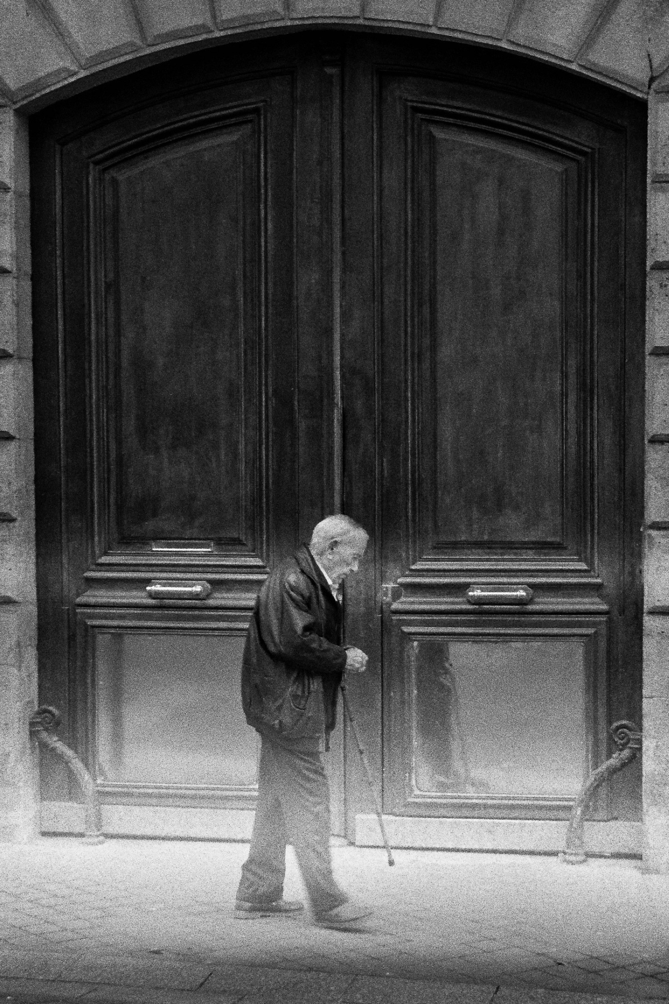 Photo argentique, sur pellicule Ilford HP5