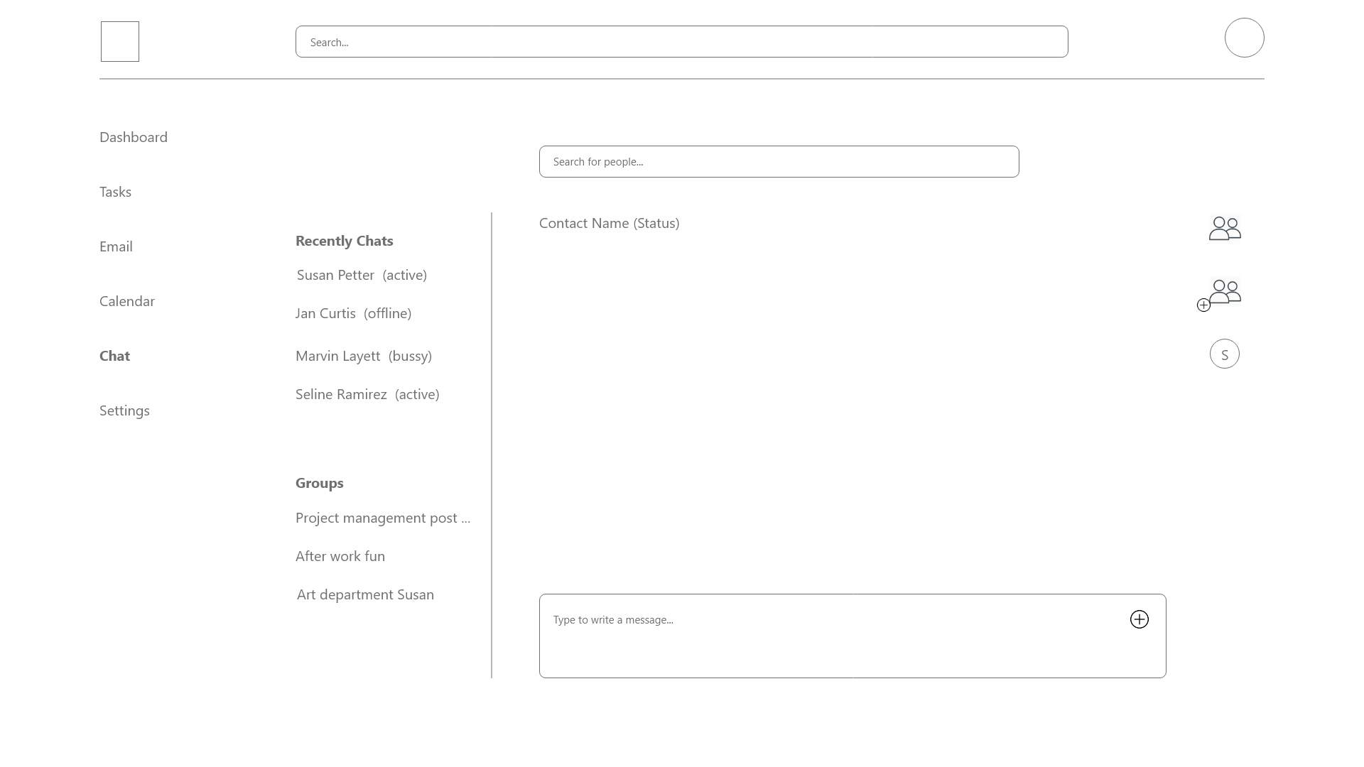 Chat screen
