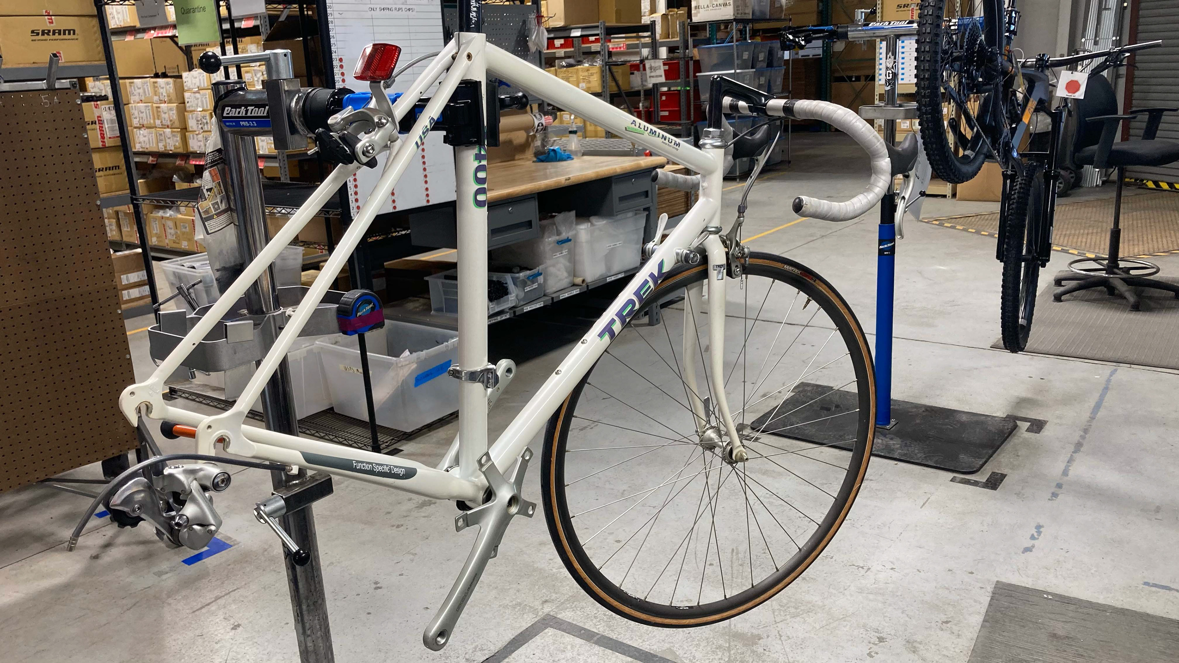 Stripped frame during cleaning