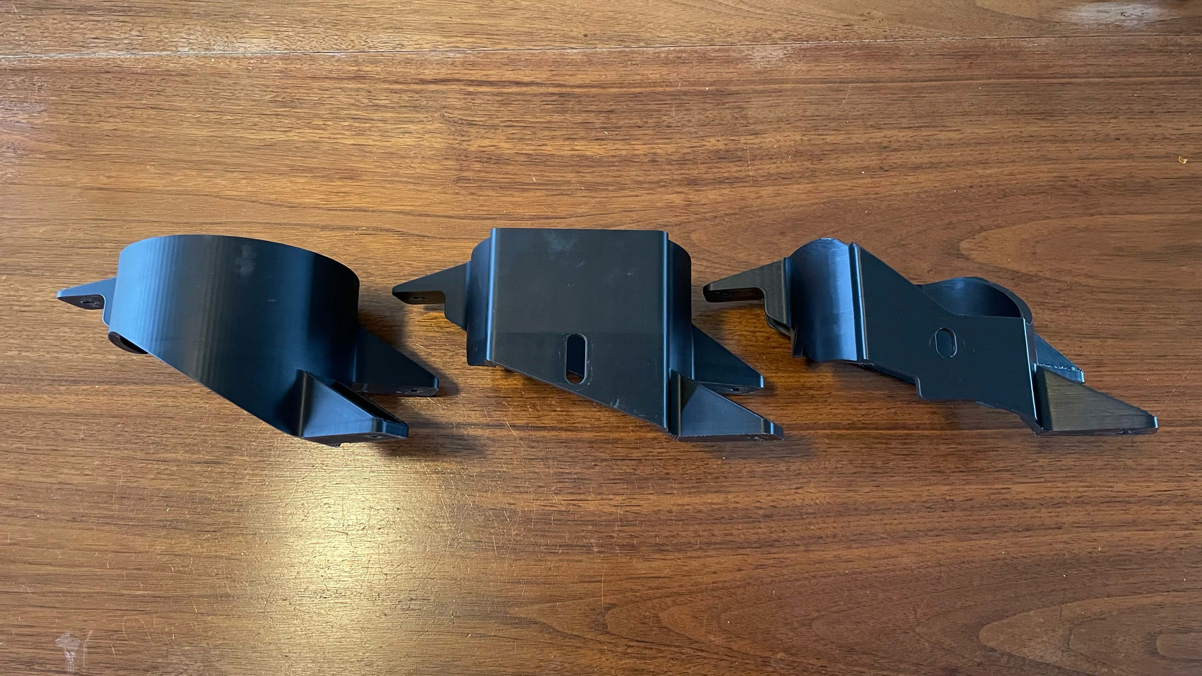 Evolution of the housing (initial on left, final on right).