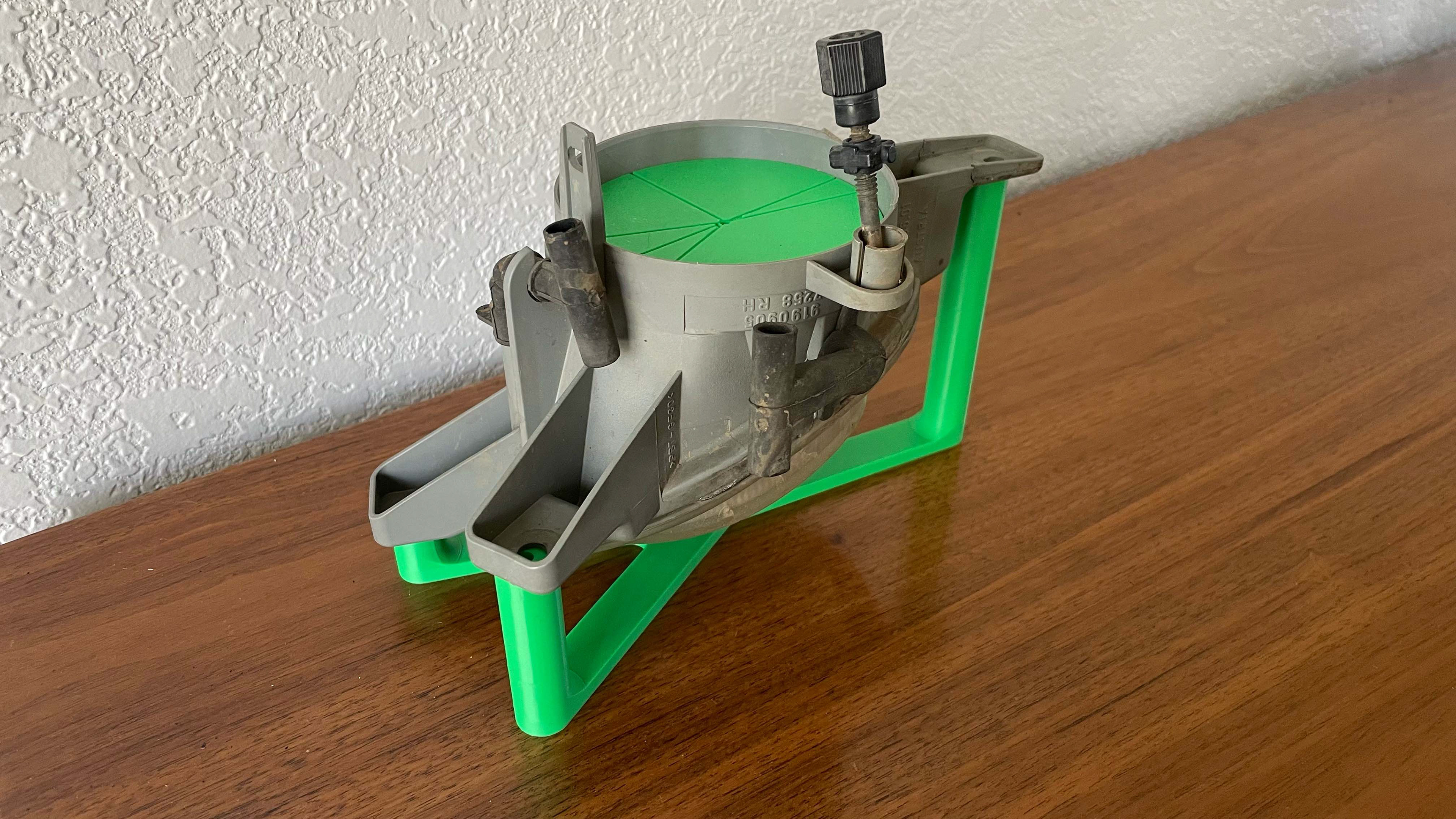Tool 2 used for determining the horizontal plane of each mounting tab.