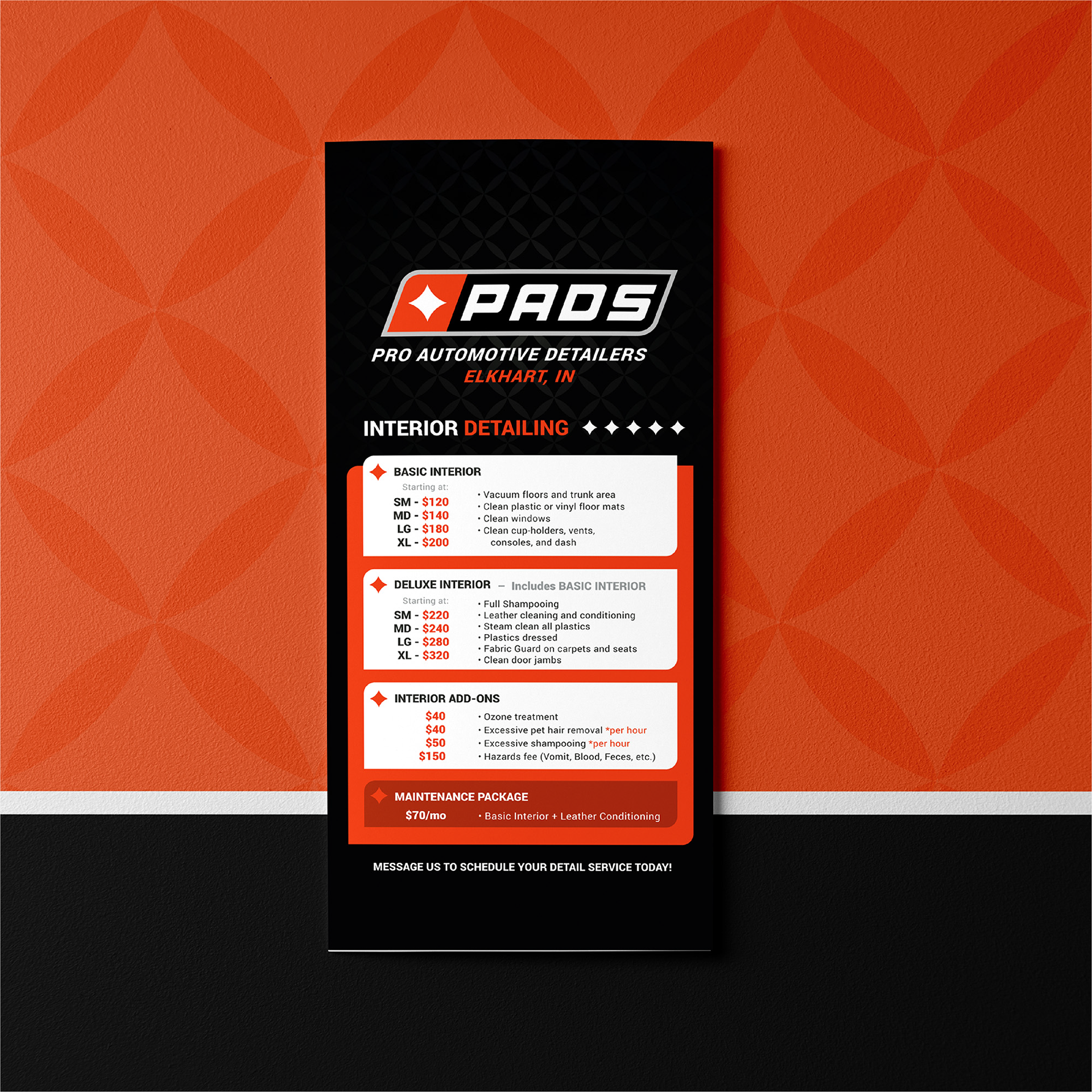 Service Pamphlet Mock-Up