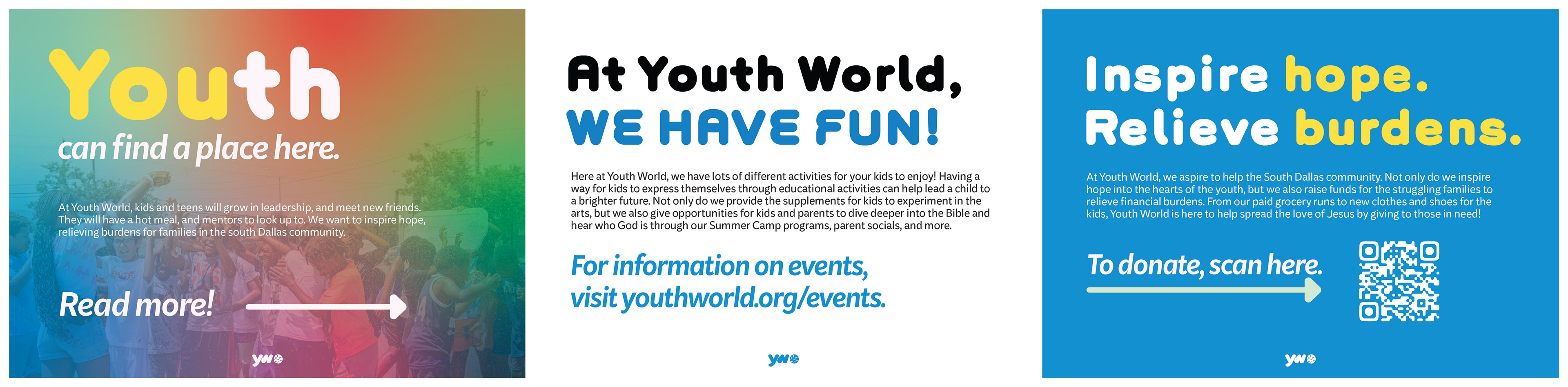 Youth World Direct Mail Side 1