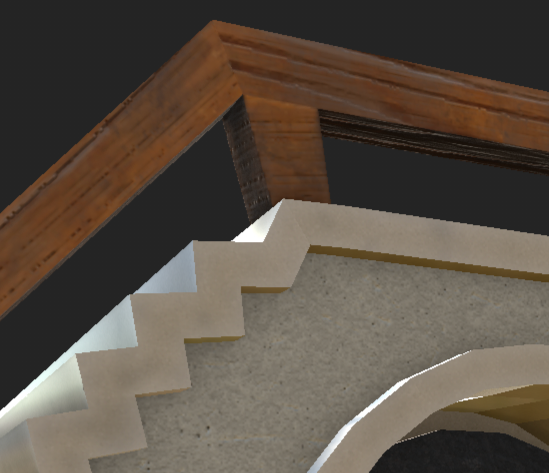 Staircase with a door