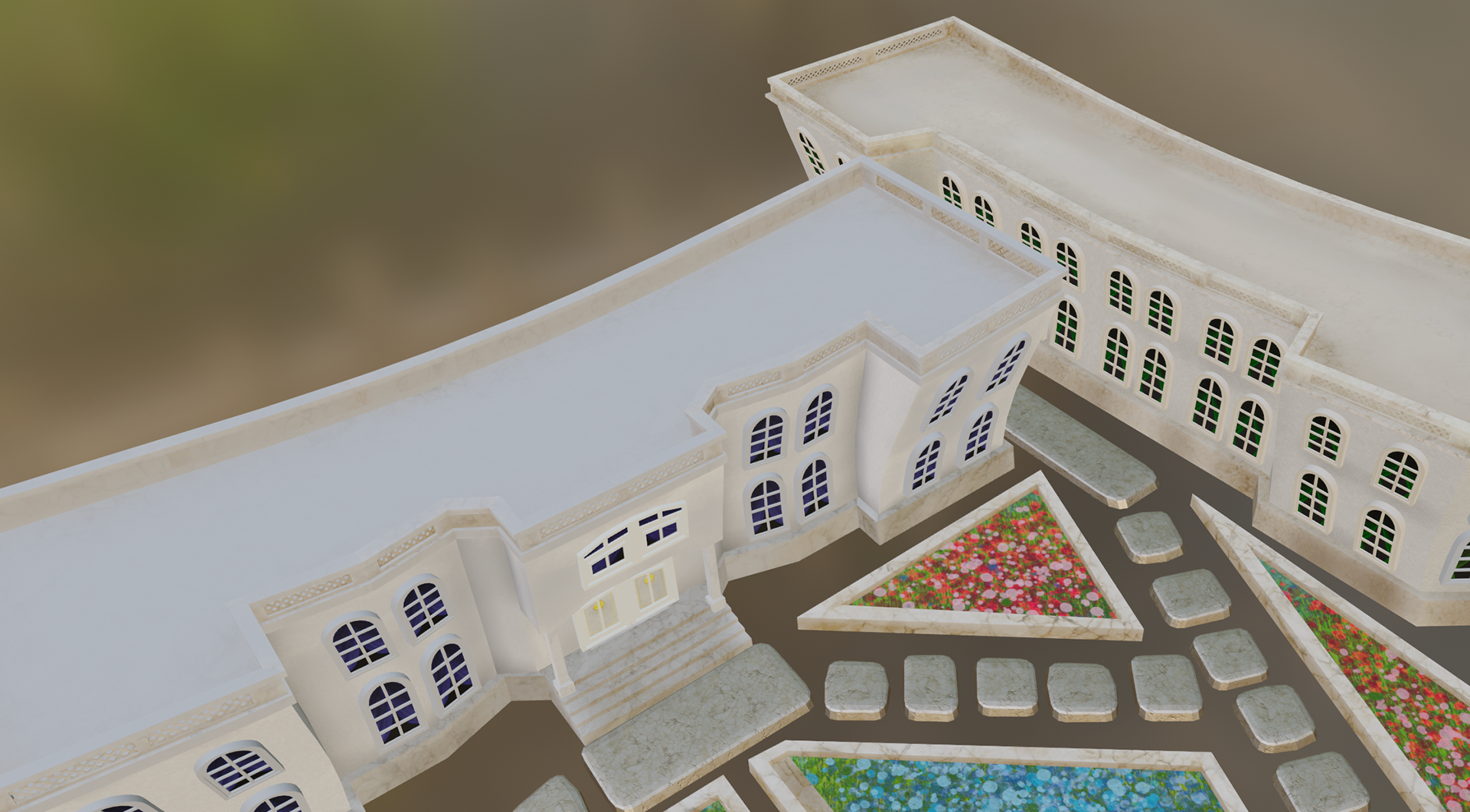 Buildings arrangement