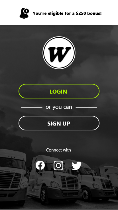 Western Express Mobile App UI Design