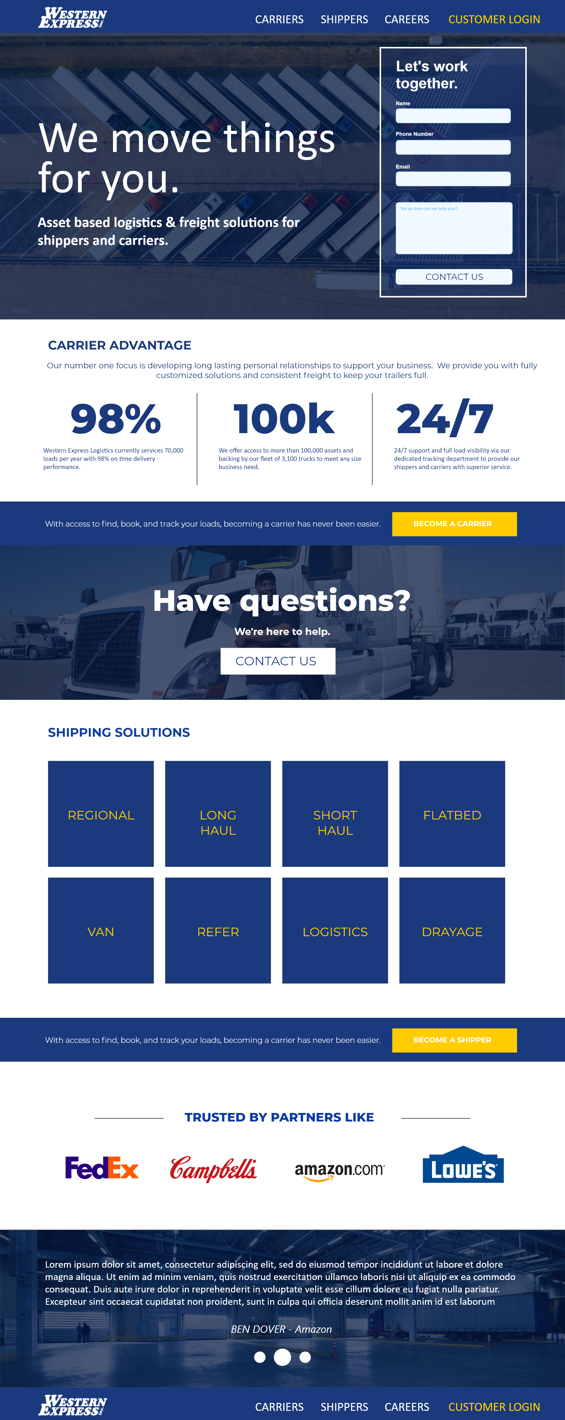 WSXI Freight/Brokerage Homepage