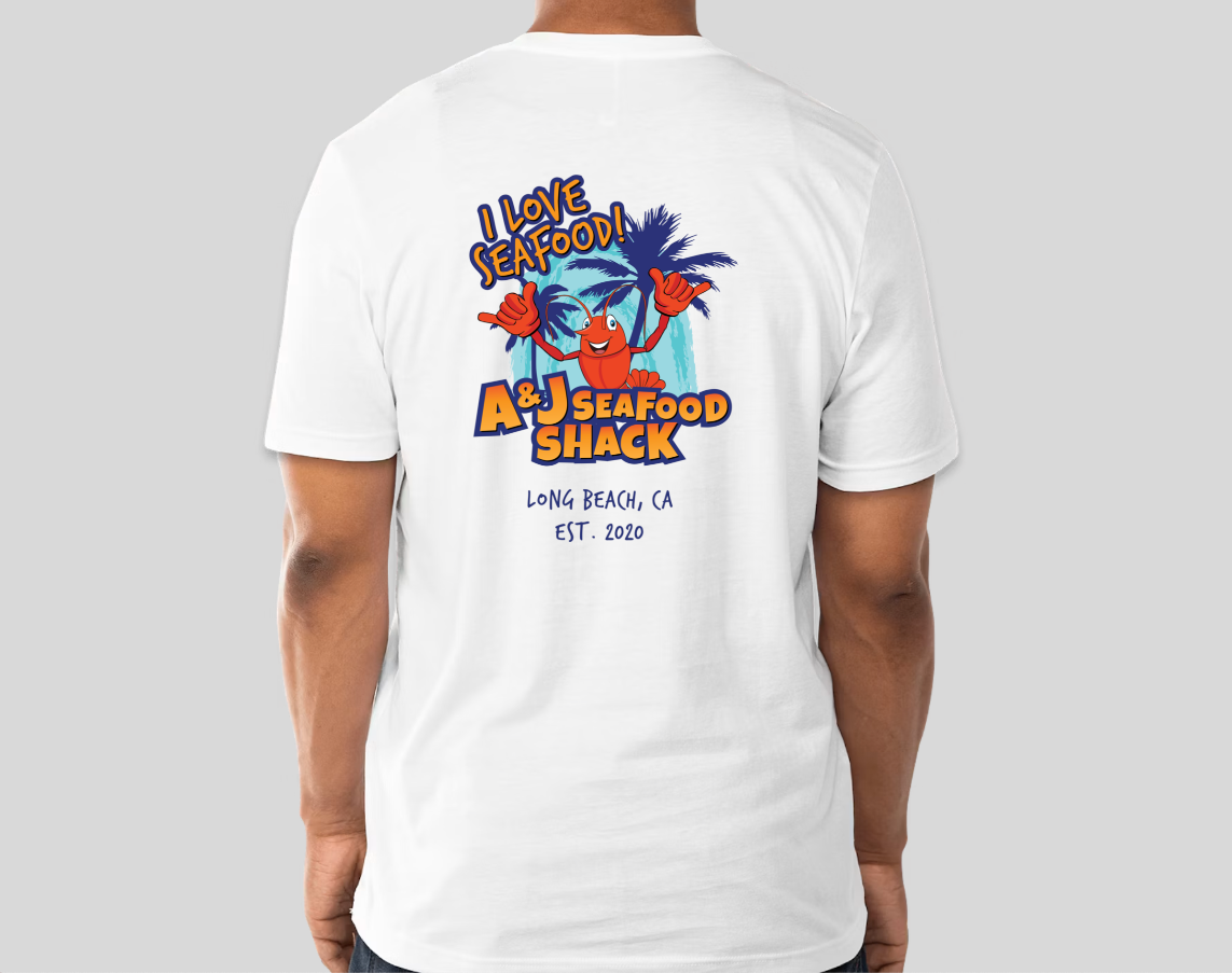 T-shirt designed for local seafood restaurant.