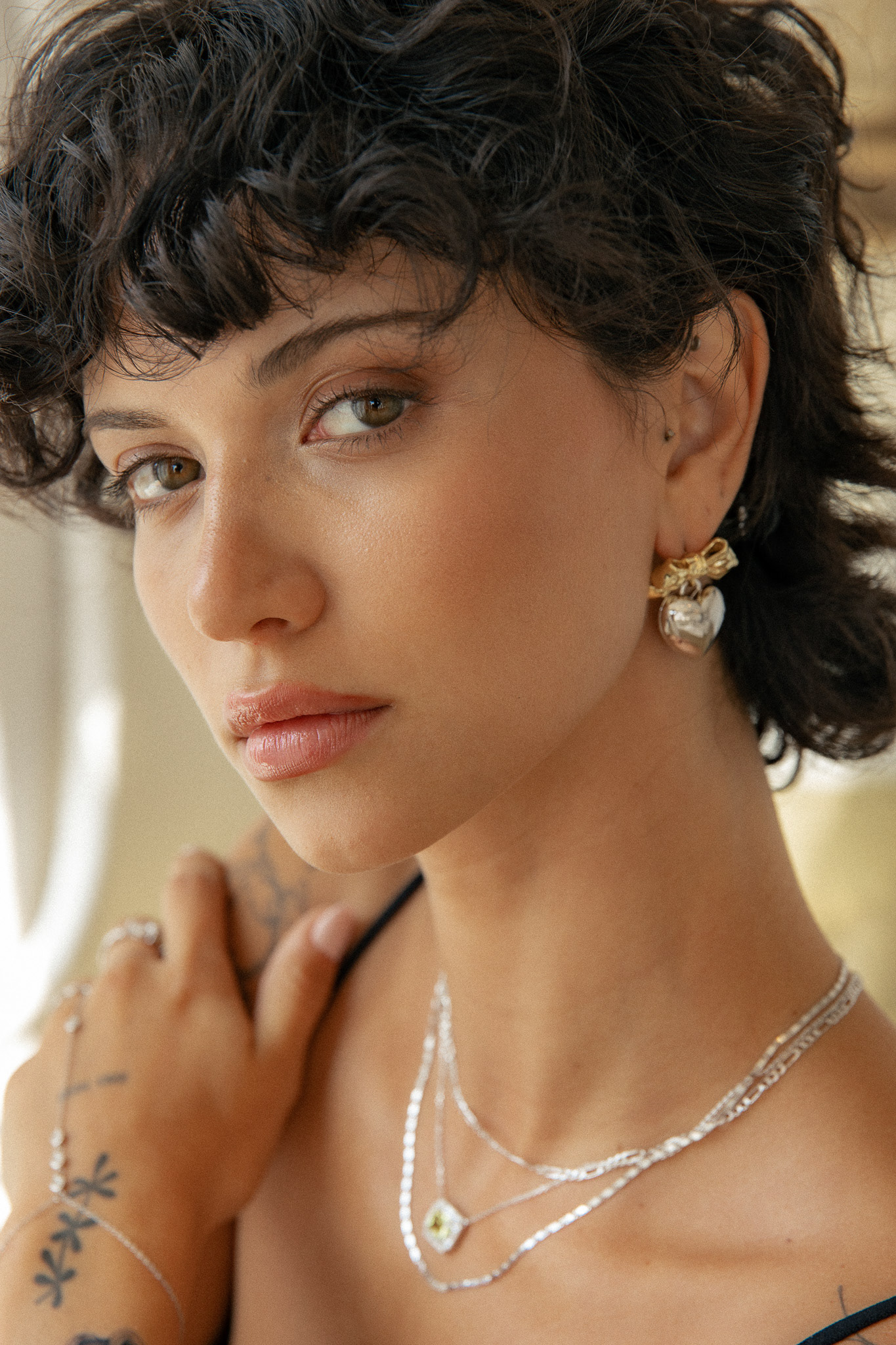 Lifestyle jewelry photography used for digital content.